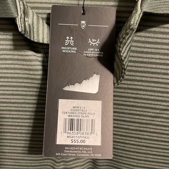 NWT Men’s Walter Hagen gold polo shirt - Picture 4 of 5